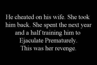 PREMATURE HUSBAND A WIFES REVENGE